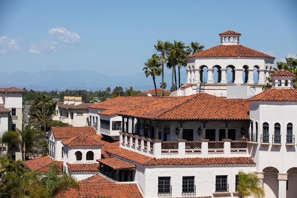 View of downtown Costa Mesa during the daytime